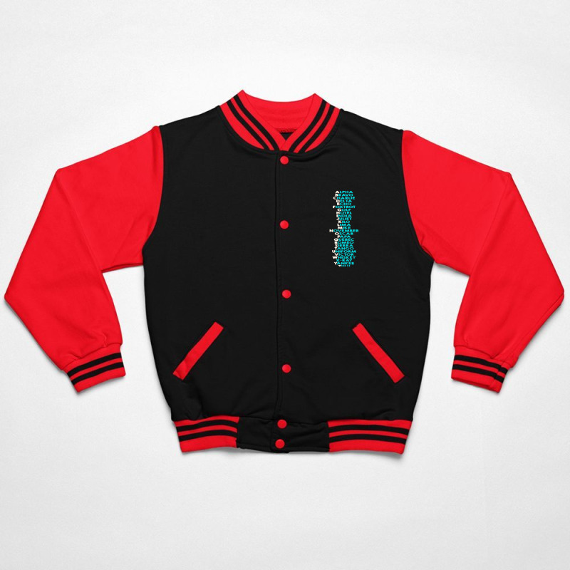 Phonetic Alphabet Bomber Jacket | Artistshot