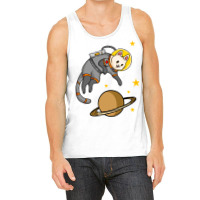 Cat Astronaut Cartoon Tank Top | Artistshot