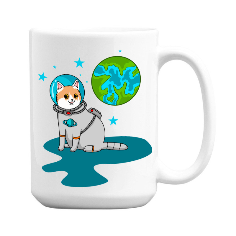 Astronaut Cat 15 Oz Coffee Mug | Artistshot