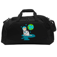 Astronaut Cat Active Duffel | Artistshot