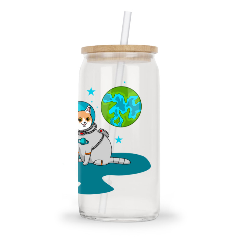 Astronaut Cat Glass Tumbler | Artistshot