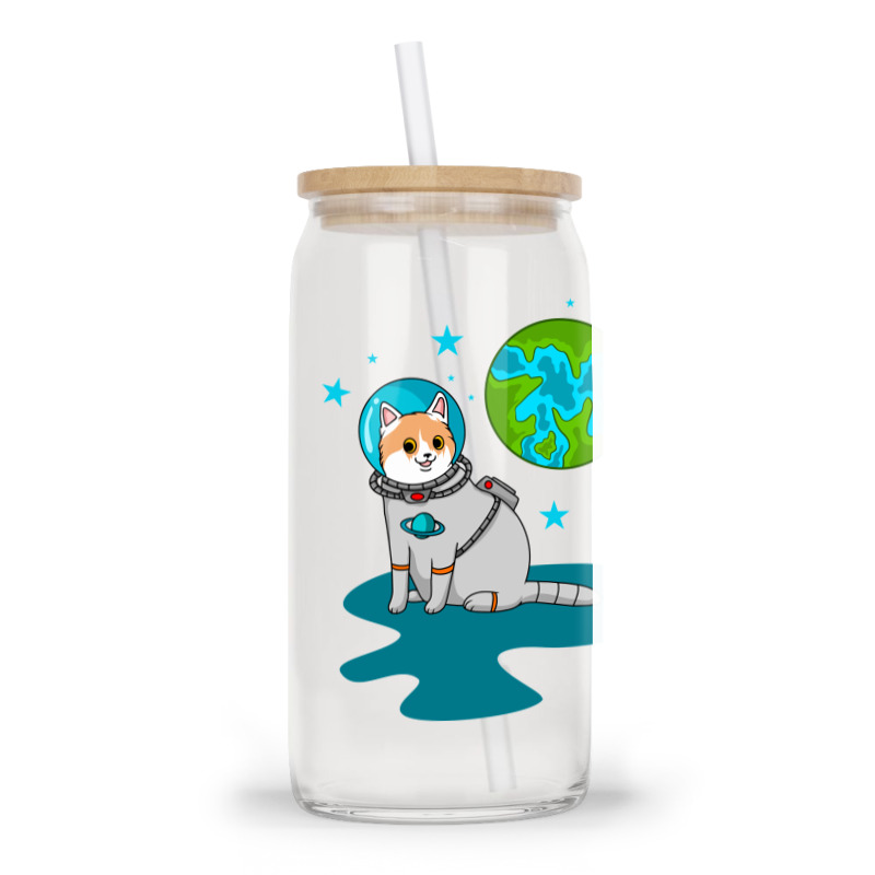 Astronaut Cat Glass Tumbler | Artistshot