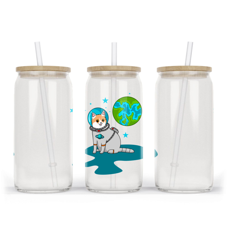 Astronaut Cat Glass Tumbler | Artistshot