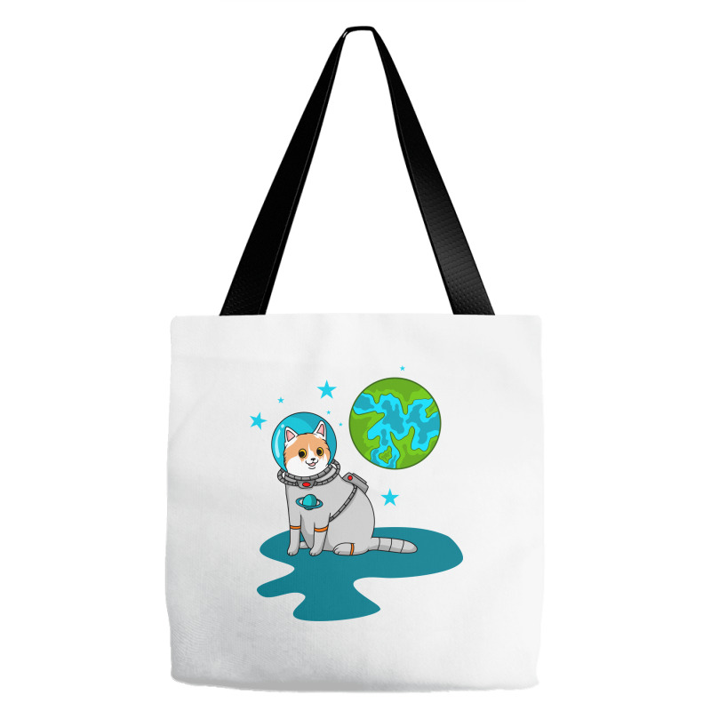 Astronaut Cat Tote Bags | Artistshot