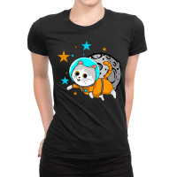 Cat Astronaut Ladies Fitted T-shirt | Artistshot