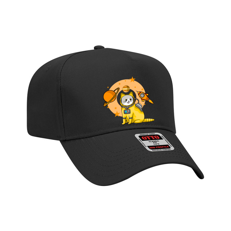 Astronaut Cat Adjustable Baseball Cap | Artistshot