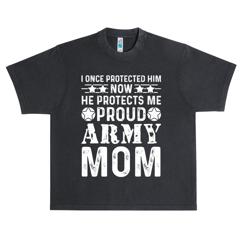 I Once Protected Him Now He Protects Me Proud Army Urban Heavy T-shirt | Artistshot