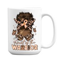 Aunt Of The Warrior Endometrial Cancer 15 Oz Coffee Mug | Artistshot