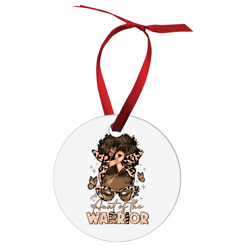 Aunt Of The Warrior Endometrial Cancer Ornament | Artistshot