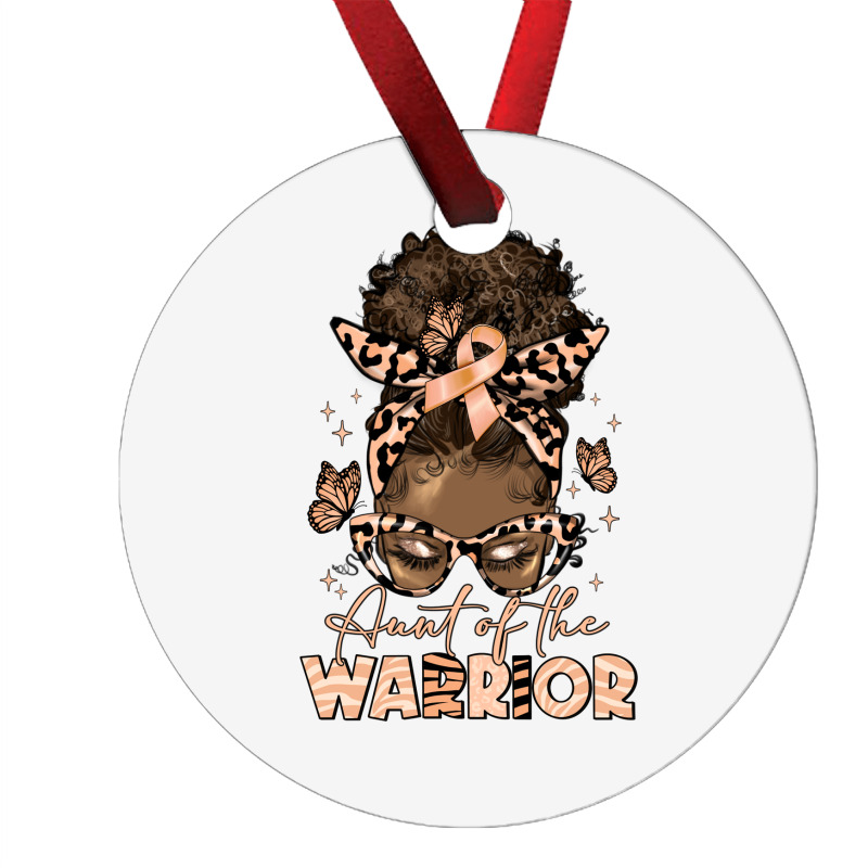 Aunt Of The Warrior Endometrial Cancer Ornament | Artistshot