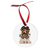 Aunt Of The Warrior Endometrial Cancer Ornament | Artistshot