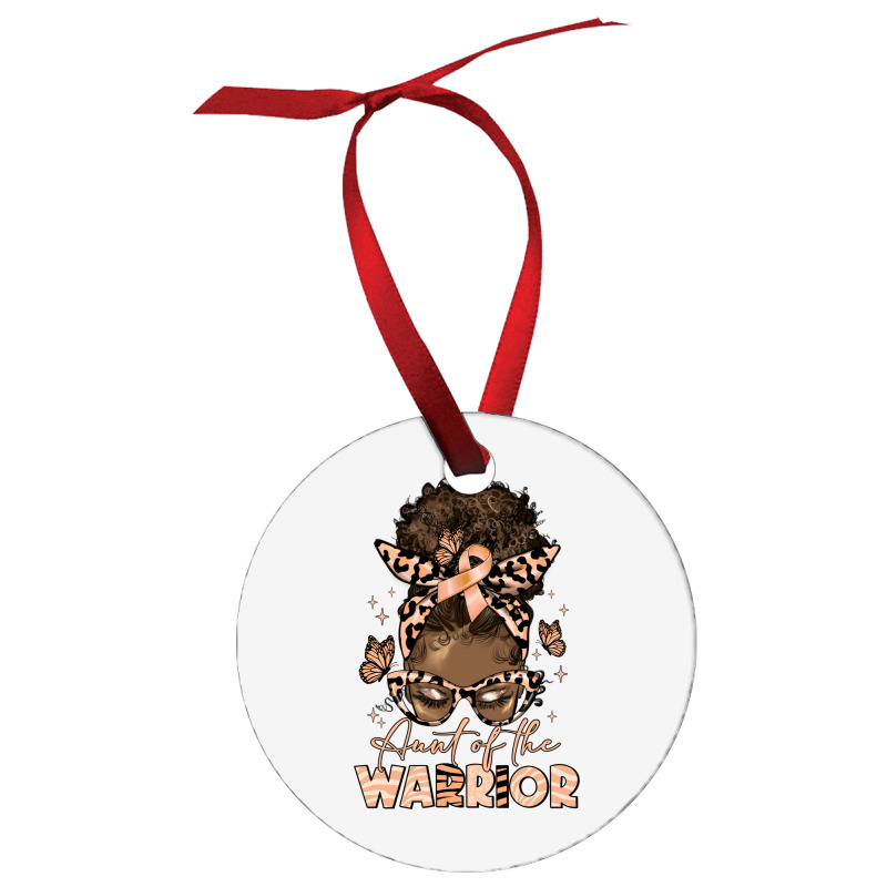 Aunt Of The Warrior Endometrial Cancer Ornament | Artistshot