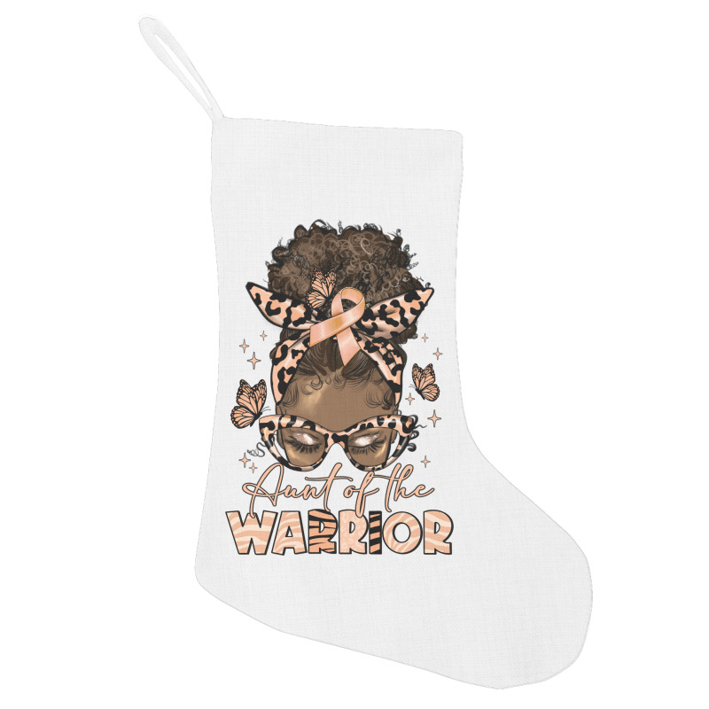 Aunt Of The Warrior Endometrial Cancer Holiday Stocking | Artistshot