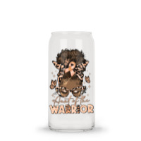 Aunt Of The Warrior Endometrial Cancer Glass Tumbler | Artistshot