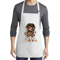 Aunt Of The Warrior Endometrial Cancer Medium-length Apron | Artistshot