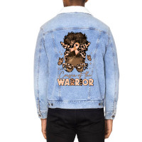 Cousin Of The Warrior Endometrial Cancer Unisex Sherpa-lined Denim Jacket | Artistshot