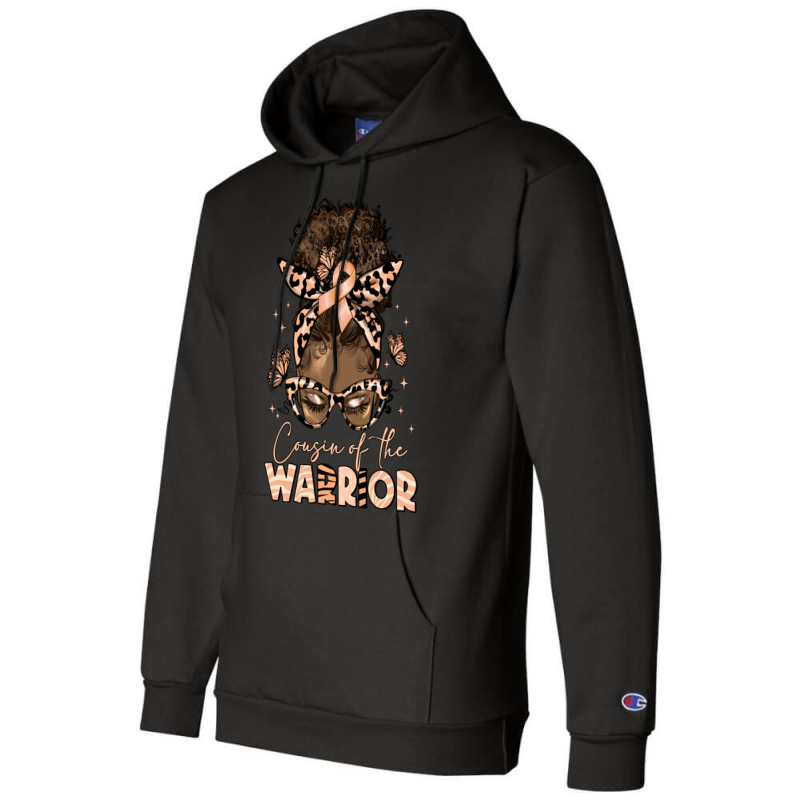 Cousin Of The Warrior Endometrial Cancer Champion Hoodie | Artistshot