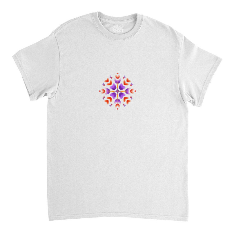 Watercolor Phulkari Design Minimal Art Gc-127-06 Classic T-shirt by GraphicCharms | Artistshot