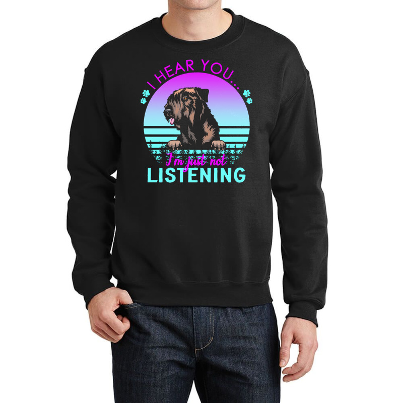 Czech Terrier T  Shirt I Hear You I'm Just Not Listening Czech Terrier Crewneck Sweatshirt | Artistshot