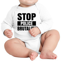 Stop Police Brutality Long Sleeve Baby Bodysuit | Artistshot