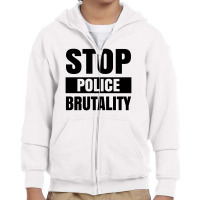 Stop Police Brutality Youth Zipper Hoodie | Artistshot