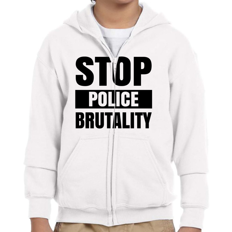 Stop Police Brutality Youth Zipper Hoodie | Artistshot