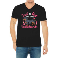 Dachshund T  Shirt Dachshund Dog Lover V-neck Tee | Artistshot