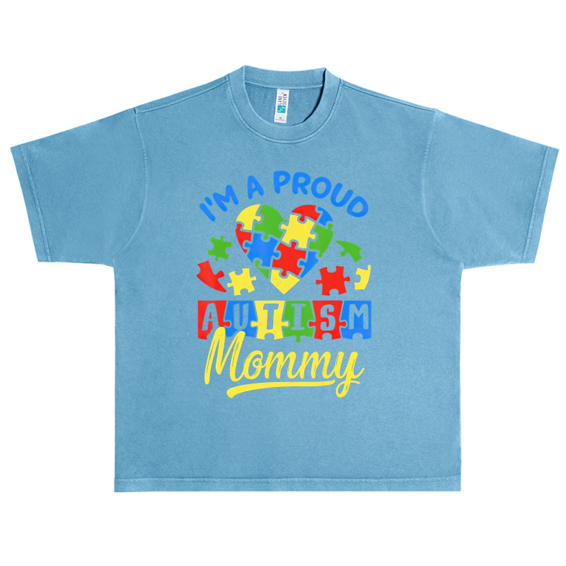 Proud Autism Mommy Awareness Mother Autistic Urban Heavy T-shirt by LeiThompson | Artistshot