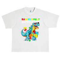 Rawrsomely Different Dinosaur Dino Autism Awareness Urban Heavy T-shirt | Artistshot