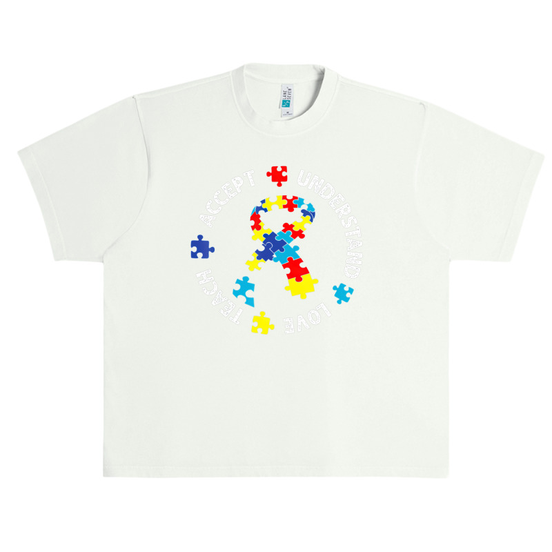 Autism Awareness Teacher Teach Accept Understand Love Urban Heavy T-shirt by LindsayYuh | Artistshot