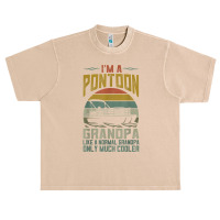 Mens Pontoon Boat Grandpa Men Apparel Fathers Day Boating Captain T Sh Urban Heavy T-shirt | Artistshot