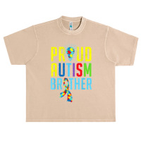 Proud Autism Brother Sibling Autism Awareness Urban Heavy T-shirt | Artistshot