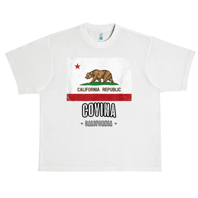 Covina   California  Cali City Souvenir   Ca Flag Top T Shirt Urban Heavy T-shirt | Artistshot