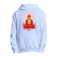 Buddhism Buddha On Lotus Meditation Buddhism Urban Pullover Hoodie | Artistshot