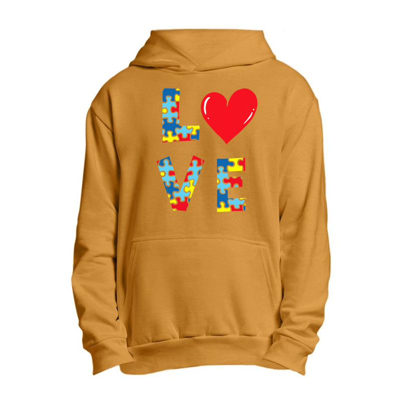 Love Autism Awareness Urban Pullover Hoodie by mrlee | Artistshot