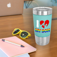 I Love My Son Father And Son For Dark Leatherette Tumbler | Artistshot