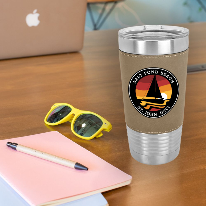 Salt Pond T  Shirt Salt Pond Beach Sailing T  Shirt Leatherette Tumbler | Artistshot