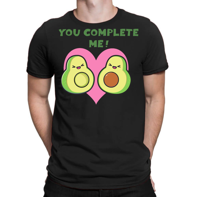 Day T  Shirt Complete Me Kawaii Avocado Hearts Valentines Day T  Shirt T-shirt | Artistshot