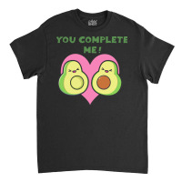 Day T  Shirt Complete Me Kawaii Avocado Hearts Valentines Day T  Shirt Classic T-shirt | Artistshot