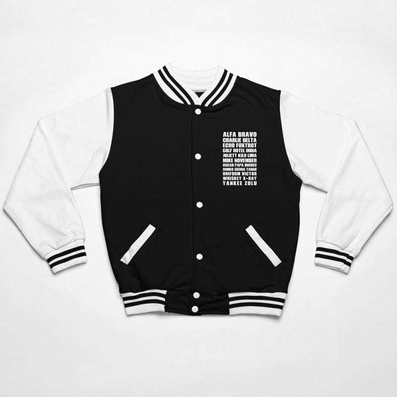 The Military Alphabet - Phonetic Bomber Jacket | Artistshot