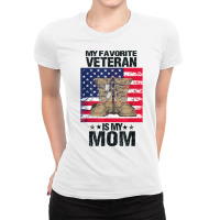 Proud Son Kids Of A Us Army Veteran Mother Tee Veterans Day T Shirt Ladies Fitted T-shirt | Artistshot