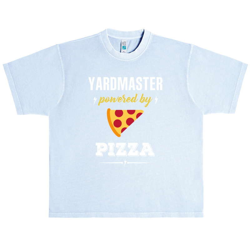 Yardmaster Powered By Pizza Funny Gift Urban Heavy T-shirt by gizapoya | Artistshot