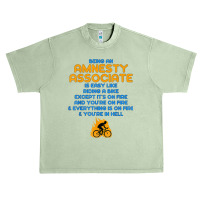 Amnesty Associate Like Riding A Bike On Fire T Shirt Urban Heavy T-shirt | Artistshot