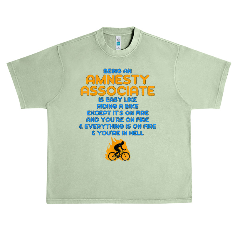 Amnesty Associate Like Riding A Bike On Fire T Shirt Urban Heavy T-shirt | Artistshot