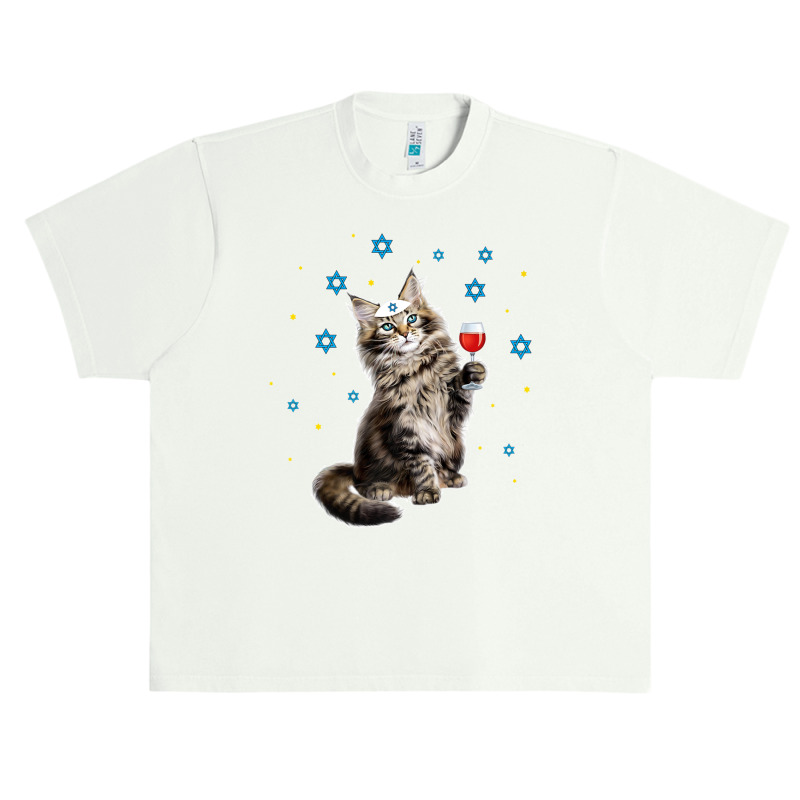 Happy Passover Maine Coon Cat Funny Seder Jewish Holiday Premium Urban Heavy T-shirt by CharlesLCross | Artistshot