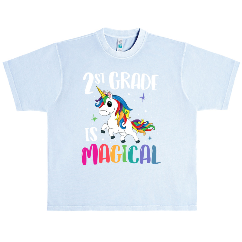 2nd Grade Is Magical Unicorn Back To School Urban Heavy T-shirt | Artistshot