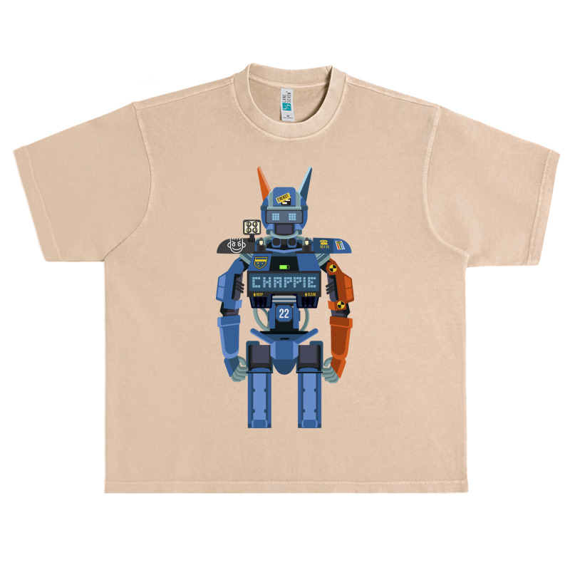 Chappie Flat Fanart Urban Heavy T-shirt | Artistshot