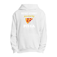 District Attorney Powered By Pizza Funny Gift Urban Pullover Hoodie | Artistshot