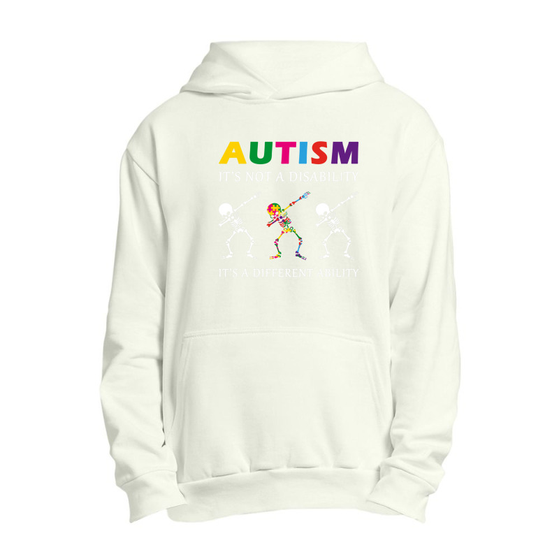 Autism Its Not A Disability Funny Skeleton Urban Pullover Hoodie by JaralJiron | Artistshot