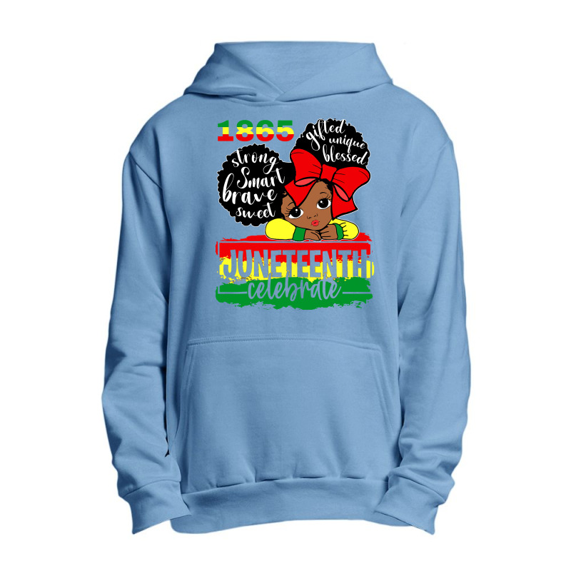 Black Girl Juneteenth 1865 Celebrate Indepedence Day Kids Urban Pullover Hoodie by nhan0105 | Artistshot